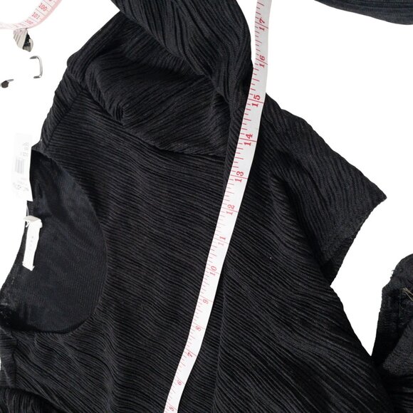 NWT Nordstrom Lush Black Long Sleeve Cut Out Dress SZ S Midi - Picture 7 of 9